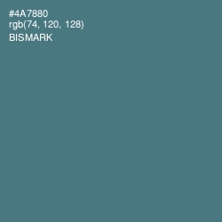 #4A7880 - Bismark Color Image