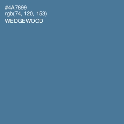 #4A7899 - Wedgewood Color Image