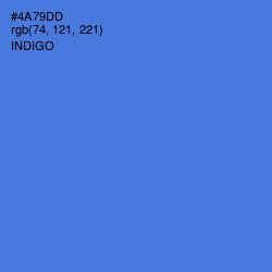 #4A79DD - Indigo Color Image