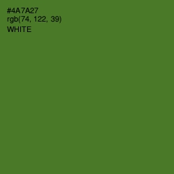 #4A7A27 - Chalet Green Color Image