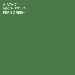 #4A7A47 - Fern Green Color Image