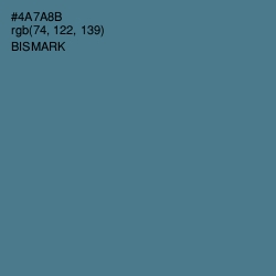 #4A7A8B - Bismark Color Image