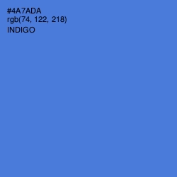 #4A7ADA - Indigo Color Image