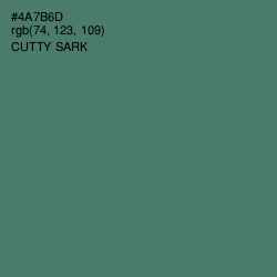 #4A7B6D - Cutty Sark Color Image