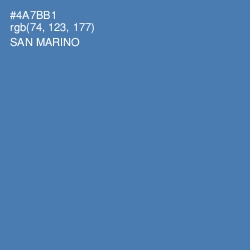 #4A7BB1 - San Marino Color Image