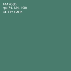 #4A7C6D - Cutty Sark Color Image