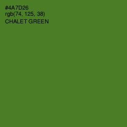 #4A7D26 - Chalet Green Color Image