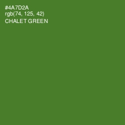 #4A7D2A - Chalet Green Color Image