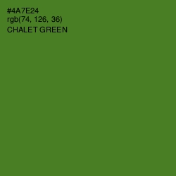 #4A7E24 - Chalet Green Color Image