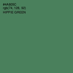 #4A805C - Hippie Green Color Image