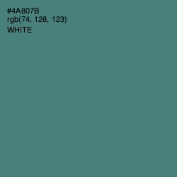 #4A807B - Viridian Color Image