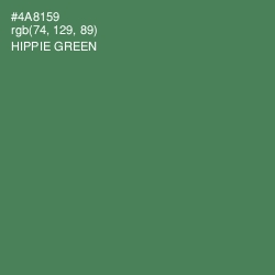 #4A8159 - Hippie Green Color Image