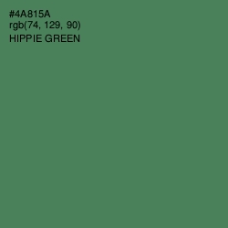 #4A815A - Hippie Green Color Image