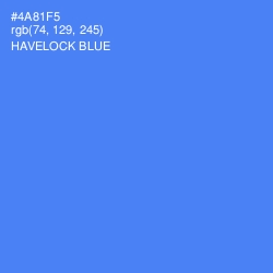 #4A81F5 - Havelock Blue Color Image