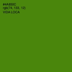 #4A850C - Vida Loca Color Image