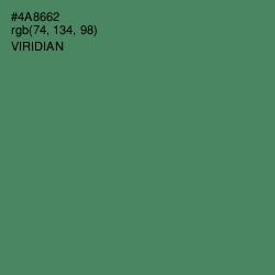 #4A8662 - Viridian Color Image