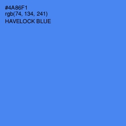 #4A86F1 - Havelock Blue Color Image