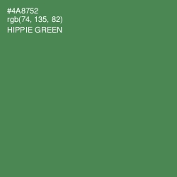 #4A8752 - Hippie Green Color Image