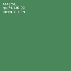 #4A875A - Hippie Green Color Image