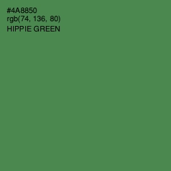 #4A8850 - Hippie Green Color Image