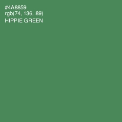 #4A8859 - Hippie Green Color Image