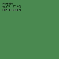 #4A8950 - Hippie Green Color Image