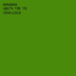 #4A8A0A - Vida Loca Color Image