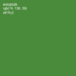 #4A8A3B - Apple Color Image