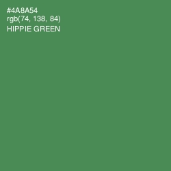 #4A8A54 - Hippie Green Color Image