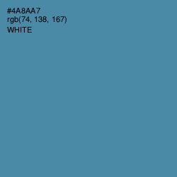 #4A8AA7 - Steel Blue Color Image