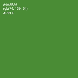 #4A8B36 - Apple Color Image