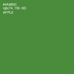 #4A8B3C - Apple Color Image