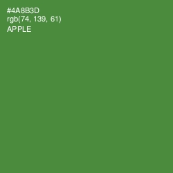 #4A8B3D - Apple Color Image