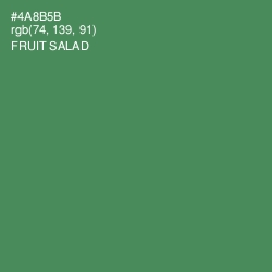#4A8B5B - Fruit Salad Color Image