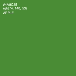 #4A8C35 - Apple Color Image