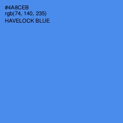 #4A8CEB - Havelock Blue Color Image