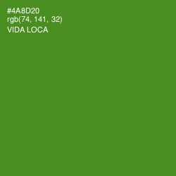 #4A8D20 - Vida Loca Color Image