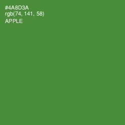 #4A8D3A - Apple Color Image