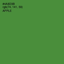 #4A8D3B - Apple Color Image