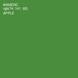#4A8D3C - Apple Color Image