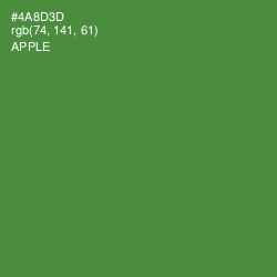 #4A8D3D - Apple Color Image