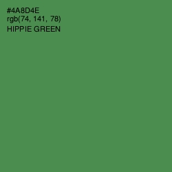 #4A8D4E - Hippie Green Color Image