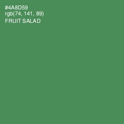 #4A8D59 - Fruit Salad Color Image