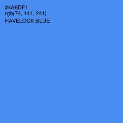#4A8DF1 - Havelock Blue Color Image