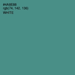 #4A8E88 - Smalt Blue Color Image