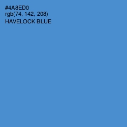#4A8ED0 - Havelock Blue Color Image