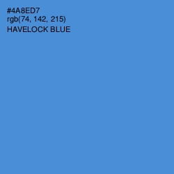 #4A8ED7 - Havelock Blue Color Image