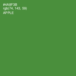 #4A8F3B - Apple Color Image