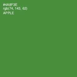 #4A8F3E - Apple Color Image