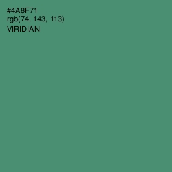 #4A8F71 - Viridian Color Image